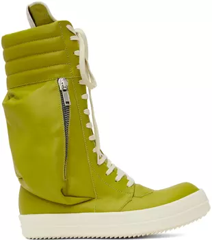 Зеленые кроссовки Cargobasket Rick Owens