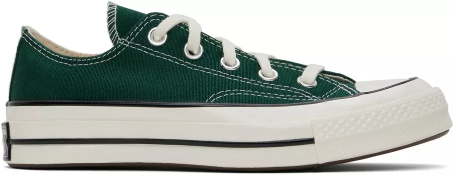 Зеленые кроссовки Chuck 70 Low Top Converse, Green envy/Egret/Black