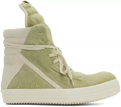 Зеленые кроссовки Geobasket Rick Owens