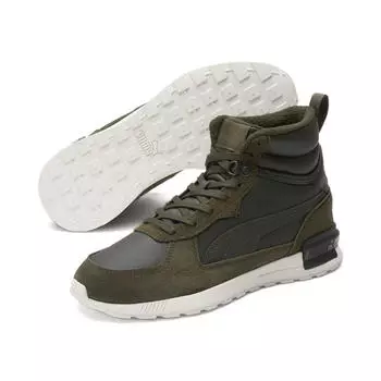 Зеленые кроссовки Graviton Mid PUMA Forest Night