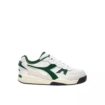 Зеленые кроссовки из синтетической кожи Diadora