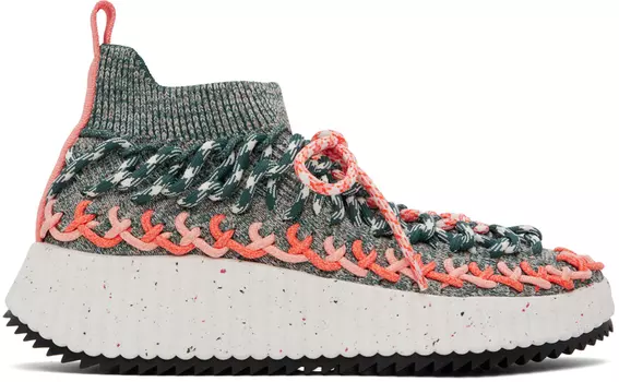 Зеленые кроссовки Nama Sock Chlo