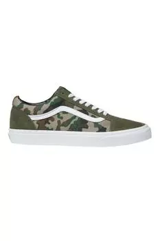 Зеленые кроссовки Old Skool с узором Vans, зеленый
