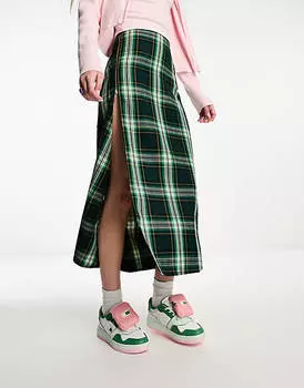 Зеленые кроссовки с корзинкой в стиле ретро Tommy Jeans