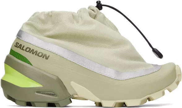 Зеленые кроссовки Salomon Edition Cross Low MM6 Maison Margiela, Alfalfa/Tea/Sharp green