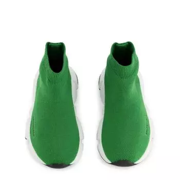 Зеленые кроссовки Speed Balenciaga, зеленый