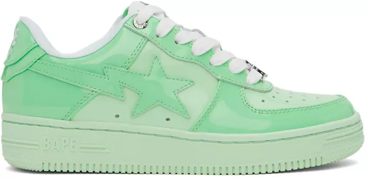 Зеленые кроссовки STA BAPE