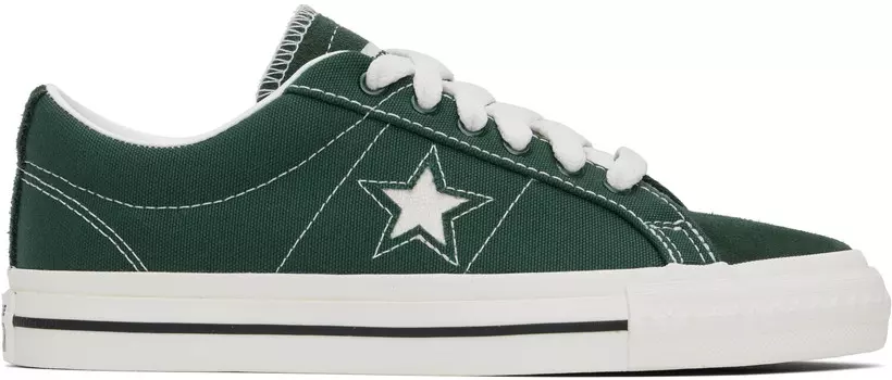 Зеленые кроссовки ThisisNeverThat Edition One Star Pro Low Top Converse