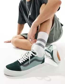 Зеленые кроссовки Vans Old Skool
