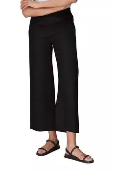 Зеленые льняные брюки с карманом Whistles, черный