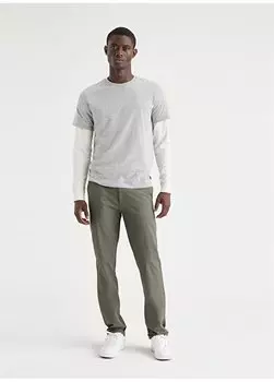 Зеленые мужские брюки Slim Leg с нормальной талией 79488-0201 Dockers