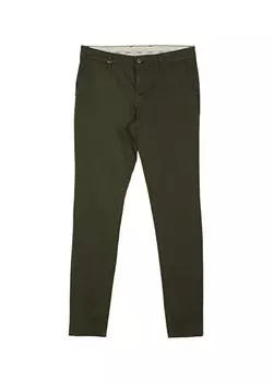 Зеленые мужские брюки узкого кроя с нормальной талией 4B0123200091 Beymen Business, зеленый