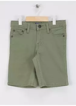 Зеленые мужские шорты с нормальной талией JPSTRICK JJORIGINAL JNR Jack & Jones, зеленый