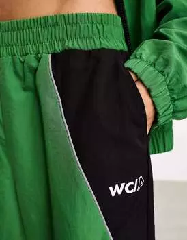 Зеленые нейлоновые джоггеры ASOS Weekend Collective