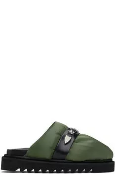 Зеленые нейлоновые тапочки Toga Virilis