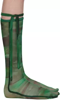 Зеленые носки с принтом Ottolinger