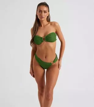 Зеленые плавки бикини с кольцами Urban Bliss Urban Bliss, зеленый