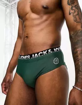 Зеленые плавки с двойной талией Jack & Jones Intelligence