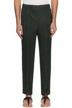 Зеленые плиссированные брюки 2 HOMME PLISS ISSEY MIYAKE