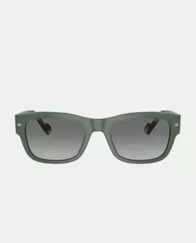 Зеленые прямоугольные мужские солнцезащитные очки из ацетата Vogue