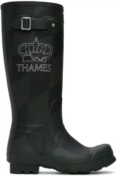 Зеленые резиновые сапоги Hunter Edition Thames MMXX.
