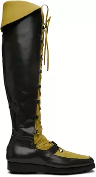 Зеленые сапоги Приама Kiko Kostadinov