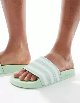 Зеленые шлепанцы adidas Originals Adilette