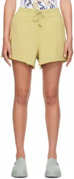 Зеленые шорты на кулиске Лук-порей GANNI