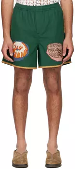 Зеленые шорты с аппликацией Dessert Bode