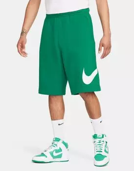 Зеленые шорты с графическим рисунком Nike Club