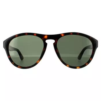 Зеленые солнцезащитные очки Aviator Havana Gucci, коричневый
