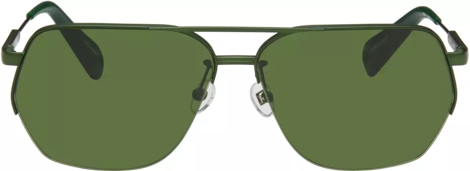 Зеленые солнцезащитные очки Les lunettes Aviador JACQUEMUS