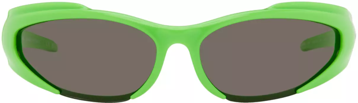 Зеленые солнцезащитные очки Xpander с обратной реверсом Balenciaga
