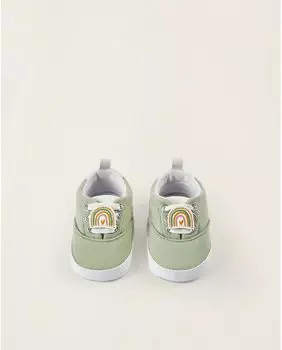 Зеленые спортивные туфли для девочки на резинке Zippy, светло-зеленый