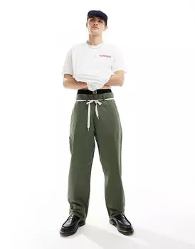 Зеленые свободные прямые брюки Carhartt WIP Midland