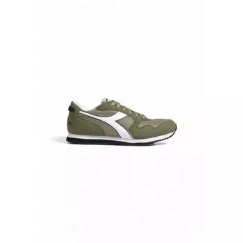 Зеленые текстильные кроссовки Diadora