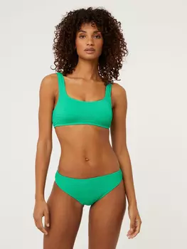 Зеленые текстурированные плавки бикини George., зеленый