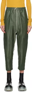 Зеленые укороченные брюки для отдыха Astaires Rick Owens