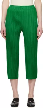 Зеленые утолщенные брюки 2 PLEATS PLEASE ISSEY MIYAKE