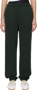 Зеленые винтажные флисовые брюки-джоггеры для дома SKIMS