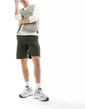 Зеленые винтажные шорты карго Superdry