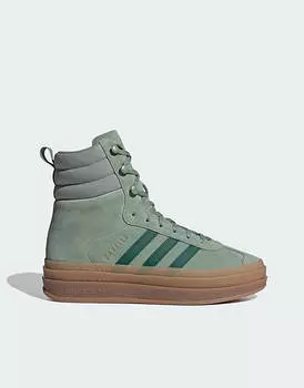 Зеленые высокие кроссовки adidas Originals Gazelle
