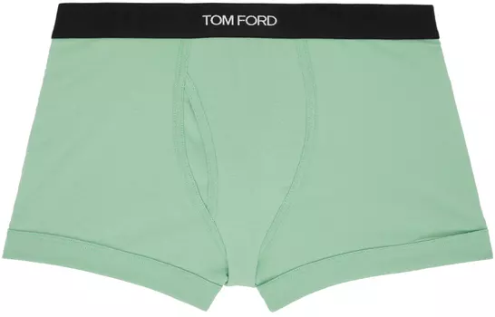 Зеленые жаккардовые боксеры TOM FORD