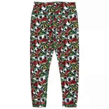 Зеленые/желтые леггинсы-талисманы ZooZatz для девочек и молодежи Oregon Ducks Unbranded