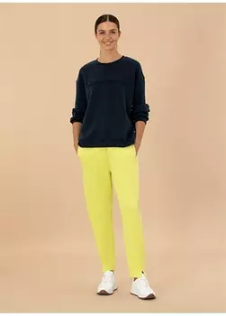 Зеленые женские брюки стандартного кроя с высокой талией Pierre Cardin