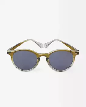 Зеленые женские солнцезащитные очки Parfois с защитой от ультрафиолета и градиентом круглой формы