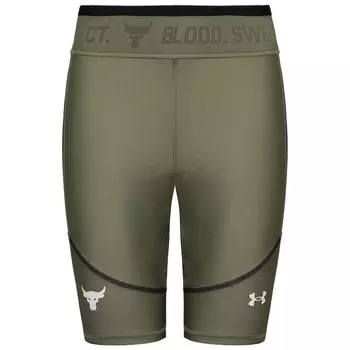 Зеленые женские велосипедки Under Armour Project Rock Under Armour, зеленый