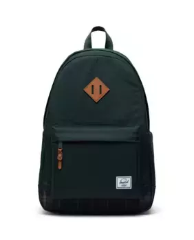 Зеленый экологически чистый рюкзак унисекс объемом 24 л с чехлом для ноутбука Herschel, темно-зеленый