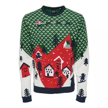 Зеленый акриловый свитер Only & Sons