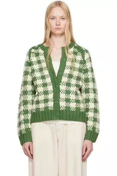 Зеленый атомный кардиган YMC